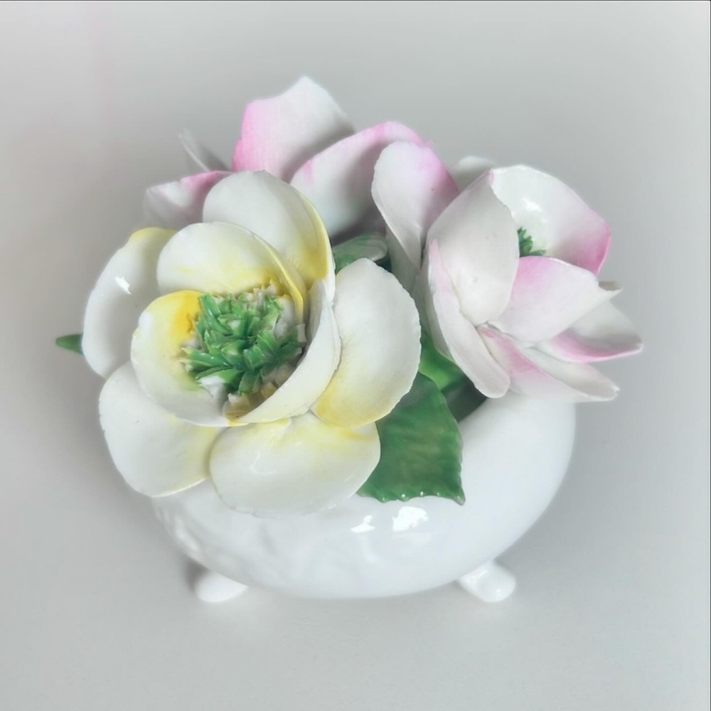Small Radnor Bone China Lt. Pink/Yellow Floral Bouquet